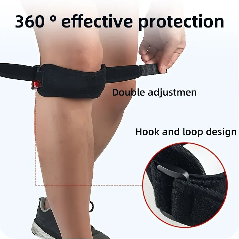 Basketball Knee Pad with Patellar Tendon Support — Adjustable Shock-Absorbing Compression Sleeve