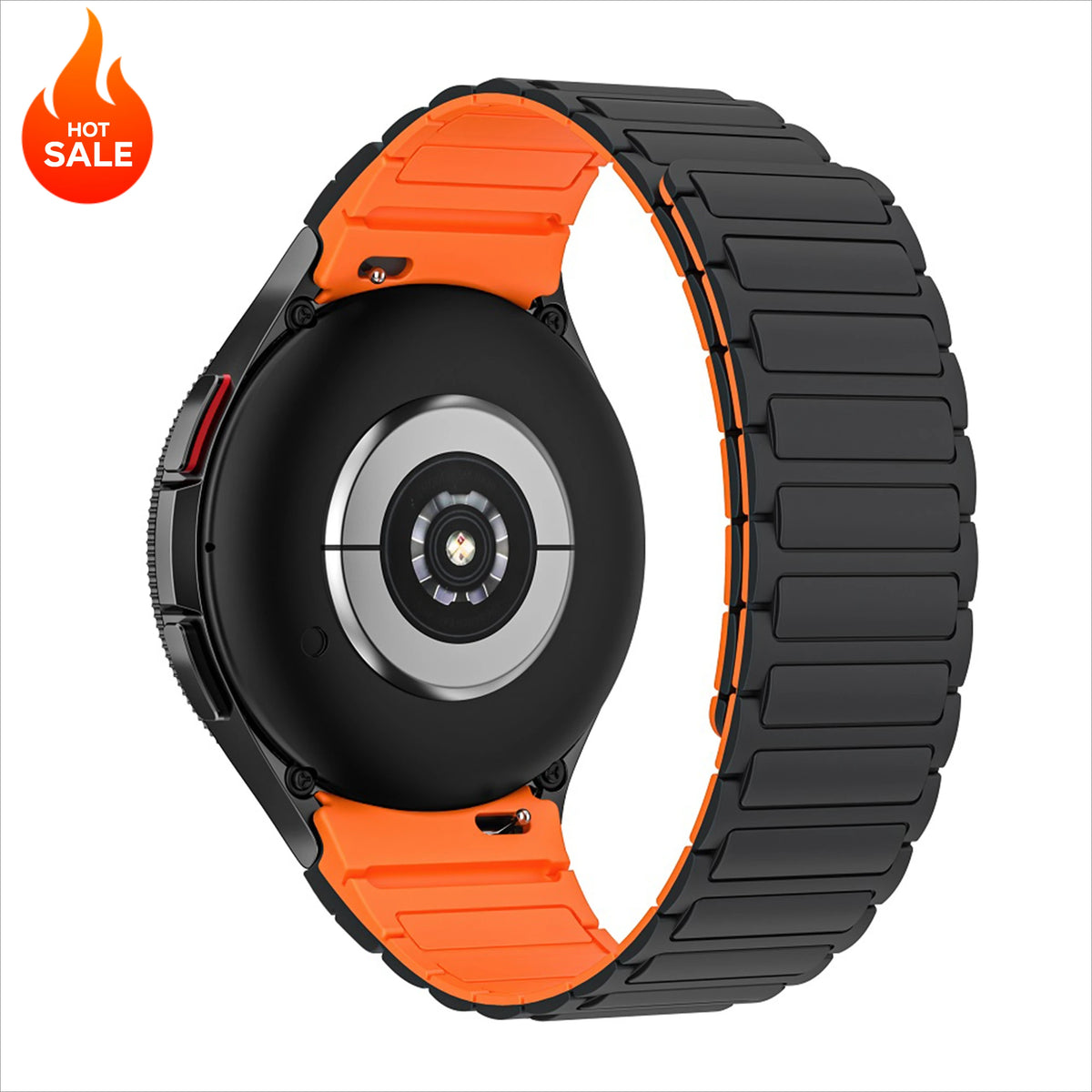 Samsung Galaxy Watch Magnetic Silicone Strap - No-Gap Sport Replacement Band for Watch 7/FE/6 Classic/6/5 Pro/5/4 40mm–47mm