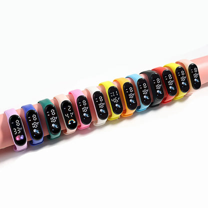 Kawaii Kids Smart Watch – Waterproof Digital Sports Watch for Boys & Girls with Silicone Strap