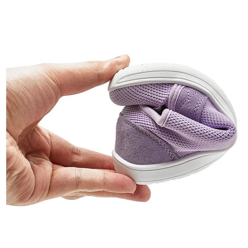HOBIBEAR Kids Barefoot Sneakers – Lightweight Breathable Mesh Shoes with Hook & Loop, Wide Toe for Toddlers & Kids