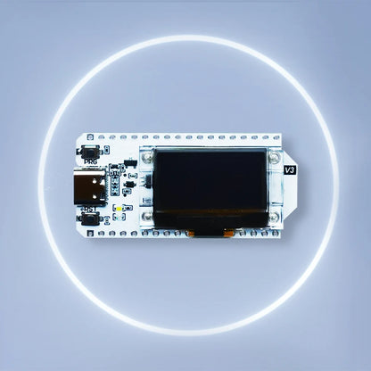 Meshtastic Heltec V3 ESP32 LoRa 32 Dev Board Kit — SX1262 Tri-Band 915MHz with OLED, USB-C, WiFi & BLE, 800mAh Battery Case for Arduino IoT