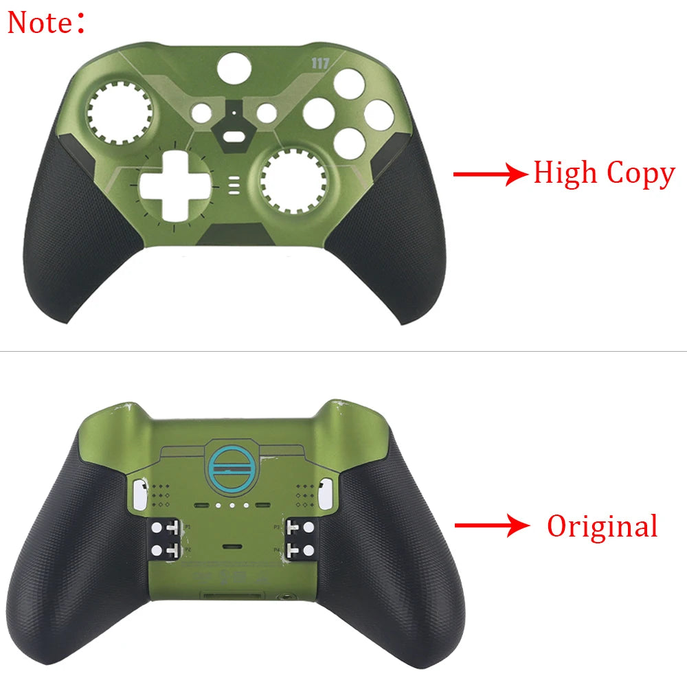 Xbox Elite Series 2 Controller Replacement Housing Shell Kit – Front & Back Case, LB/RB Buttons, Grips & Carry Bag Set