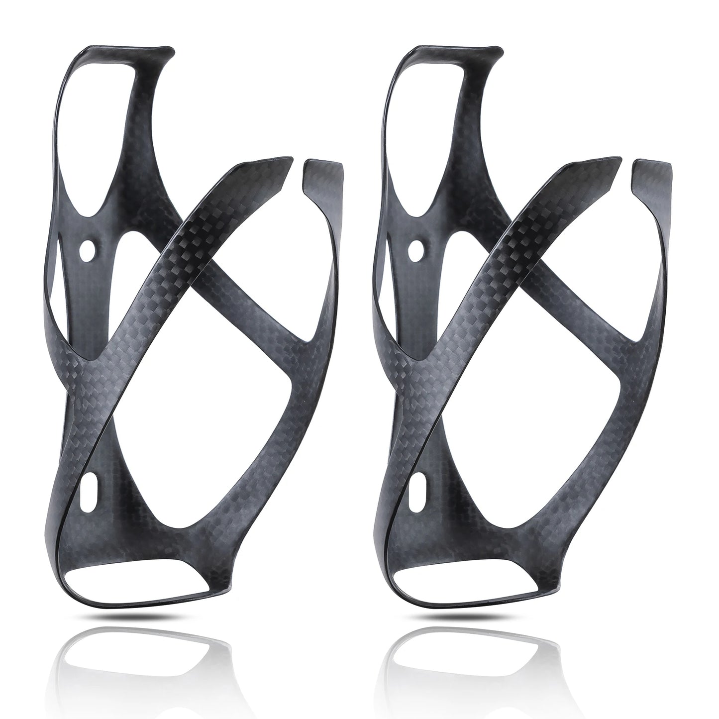HUALONG 3K Carbon Fiber Bicycle Water Bottle Cage - Ultra-Light Matte Black MTB, Road & Gravel Bike Bottle Holder