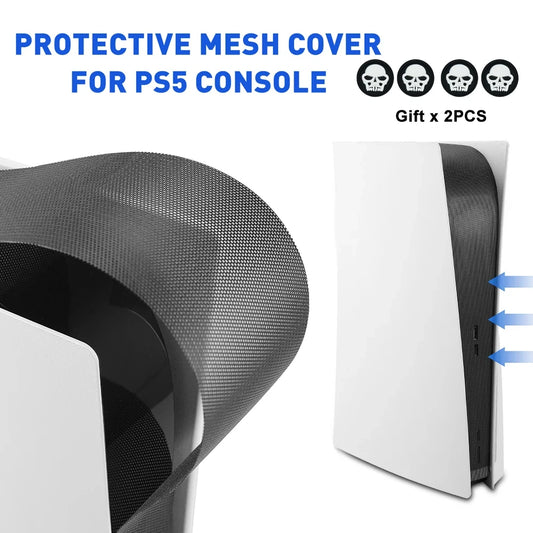 PS5 Dust Net Filter Protector – Breathable Mesh Cover for Disc & Digital Console, Anti-Scratch Dustproof Accessory