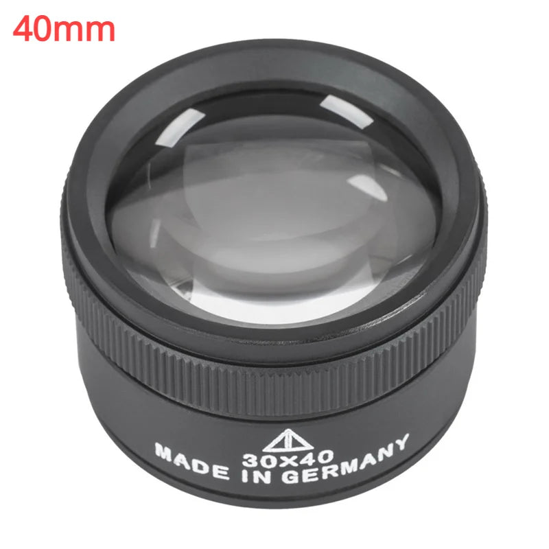 30x Metal Magnifier Loop – Jewelry Identification & Repair Microscope for Circuit Boards & Watches