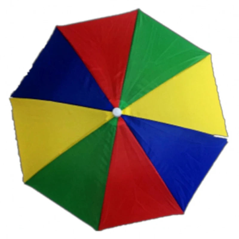 Foldable Outdoor Umbrella Hat: Sun Cap Headwear for Women and Men - Perfect for Fishing, Camping, and Beach