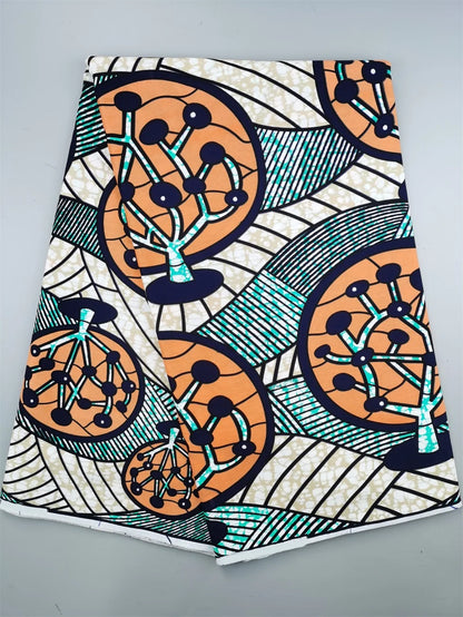 2025 African Wax Fabric - High Quality Cotton Nigerian Ankara Batik Print Material for Sewing & Dresses