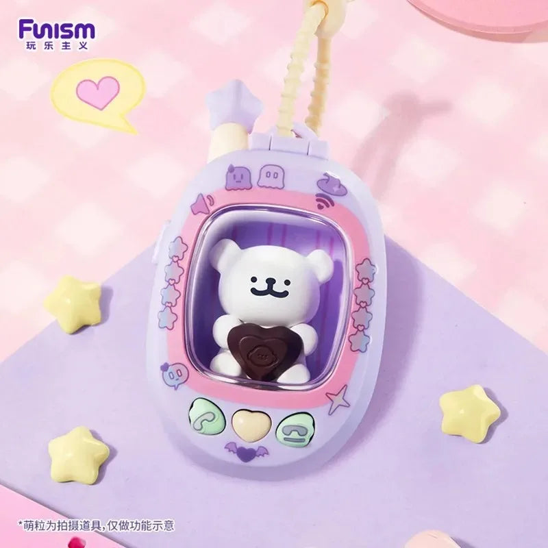 Call Me Series Blind Box Pendant - Mini Bean Storage Case with Light, Cute Collectible Toy and Bag Charm