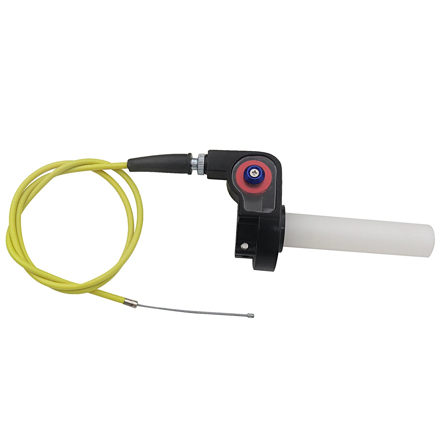 Motorcycle 1/4 Quick Turn Throttle Grip Set – Twist Gas Throttle Handle + 980mm Throttle Cable for Dirt & Pit Bikes, Motocross