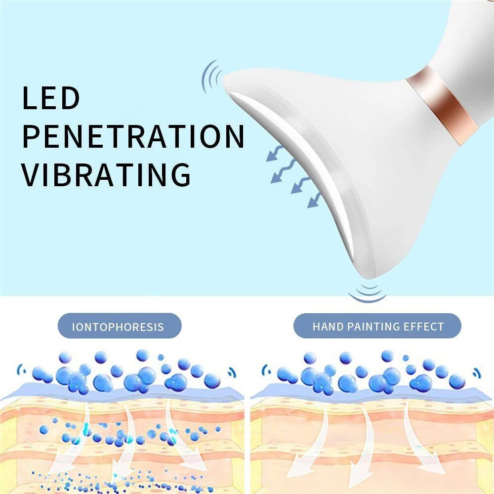 Microcurrent Face & Neck Lifting Device - Eye Massage, Skin Rejuvenation & Anti-Aging Beauty Massager