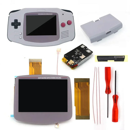 GBA V5 Laminated IPS LCD Backlight Kit – Built-In 1800mAh Rechargeable Battery with Type-C Port for Game Boy Advance
