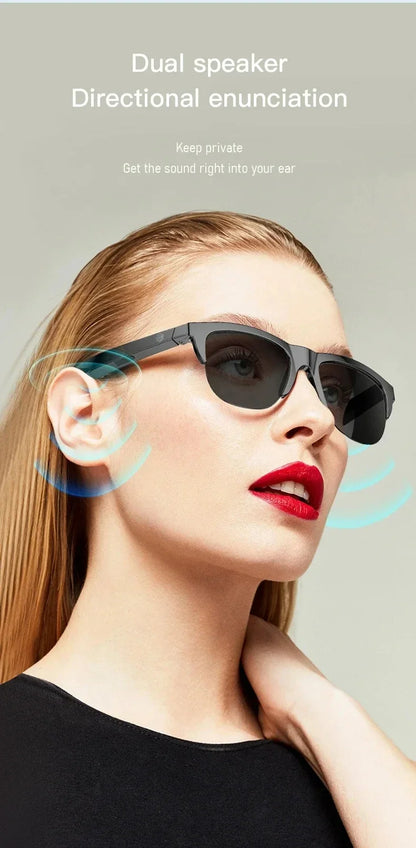 Xiaomi MIJIA Smart Sunglasses — Bluetooth Headphones with HIFI Audio, Blue Light Protection, Waterproof & Anti-UV for Men and Women