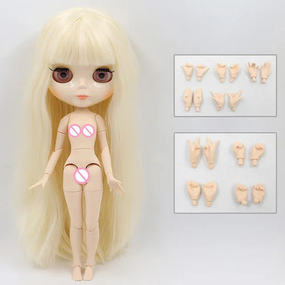 ICY DBS Blythe Doll 1/6 BJD Jointed Body — 30cm White Skin Anime Doll with Shiny & Matte Face, Special Price Gift Toy