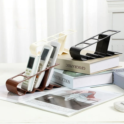 Remote Control Organizer Rack – Compact Storage with Compartments & Anti-Slip Base for TV Remotes and Mobile Devices