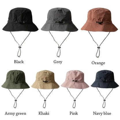Stay Cool and Protected: Waterproof Bucket Hat - Summer Camping Hiking Cap with Anti-UV Sun Protection - Stylish Mountaineering and Panama Hat Design