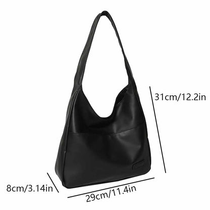Fashionable Minimalist Retro Shoulder Bag – Casual Commuting Handbag, Large Capacity Tote Bag