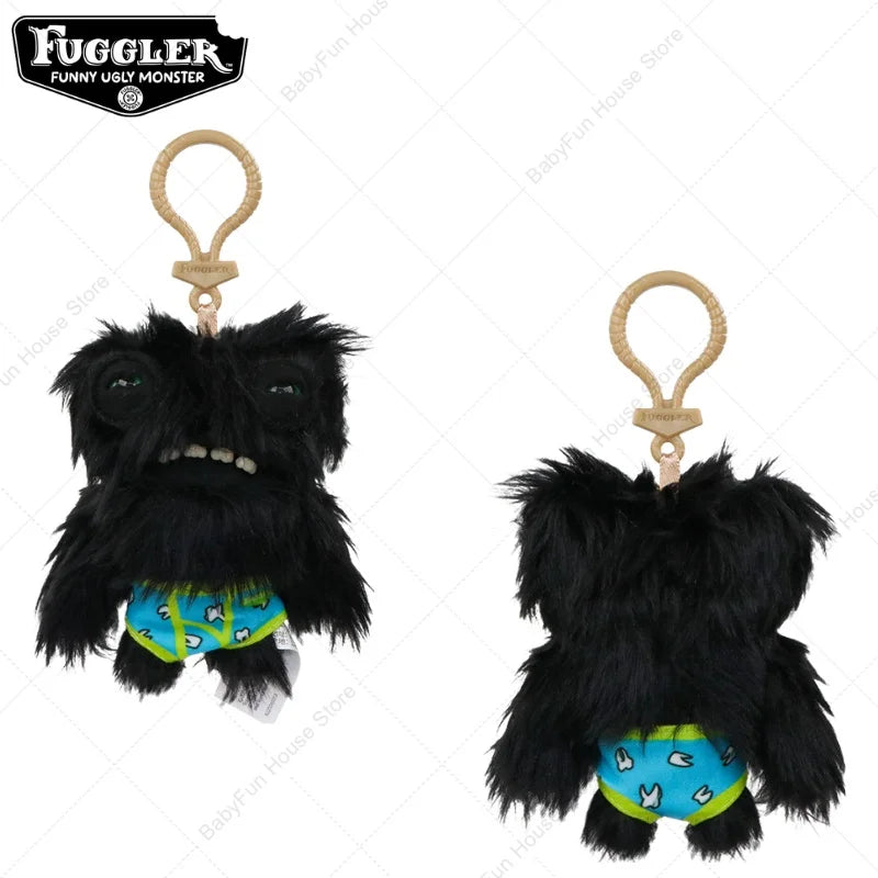 Original Fuggler Ugly Teeth Plush Keychain – Wide-Eyed Monster, Alien & Rabbit Peluche Pendant Toy