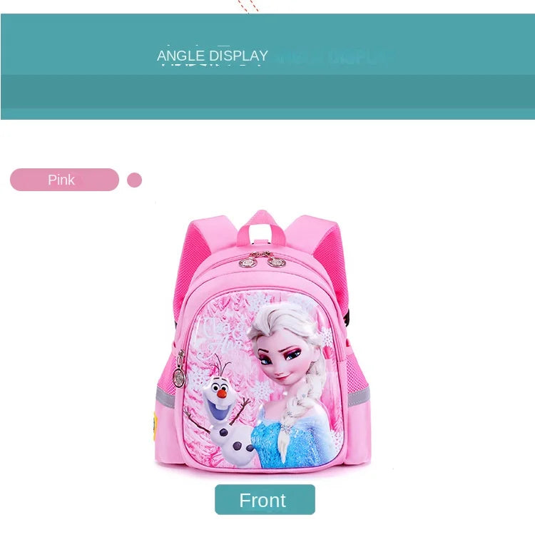 Disney Frozen Elsa Kindergarten Schoolbag - Cartoon Shoulder Bag & Backpack for Boys and Girls, Baby Children Handbag
