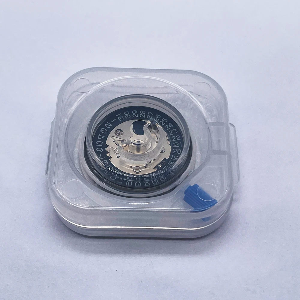 Original Japan NH35 Automatic Movement – NH35A 24 Jewels, Black Datewheel with White Text, Top-Rated TMI Mechanical Replacement Part