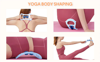 Portable Round Massager Roller – Waist, Abdominal & Leg Clip Tool for Cellulite, Stovepipe & Meridian Massage