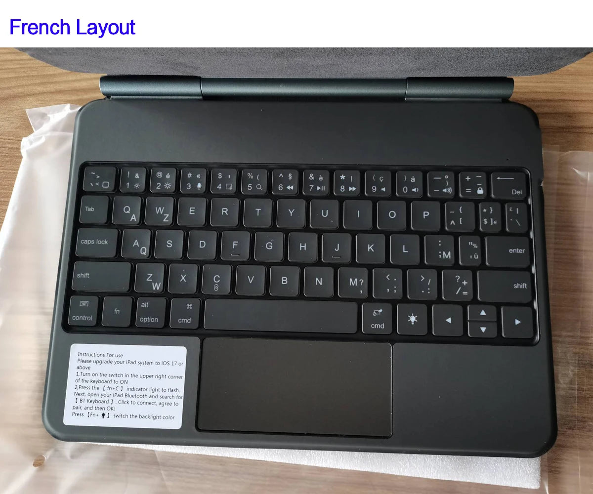 Backlight Magic Keyboard Case for iPad Pro 11/13 & iPad Air 11/13 Inch (2024) – M4/M2 Smart Folio Cover