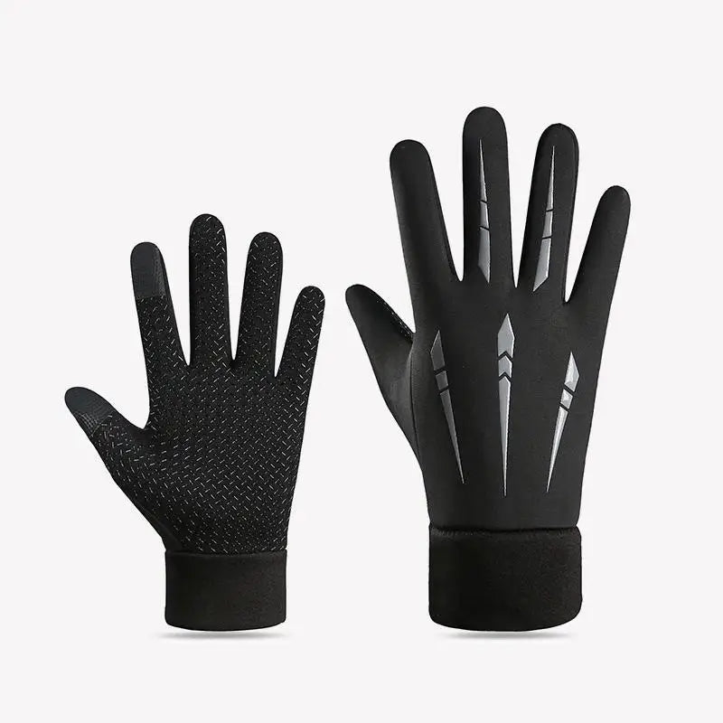 Winter Touchscreen Gloves - Unisex Fleece-Lined Full Finger Gloves for Cycling Running and Outdoor Sports