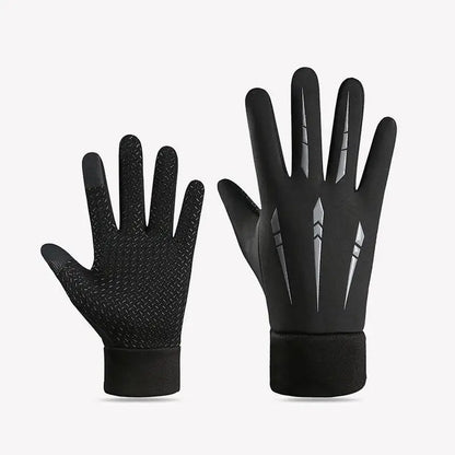 Winter Touchscreen Gloves - Unisex Fleece-Lined Full Finger Gloves for Cycling Running and Outdoor Sports