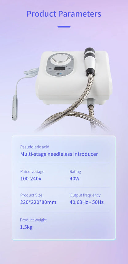 Hot Cold Electroporation No Needle Mesotherapy Machine – Anti-Aging RF Skin Cooling & Face Lifting Facial Equipment