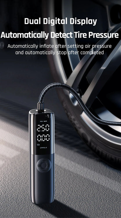 Portable 12V 150PSI Car Tire Air Compressor – Electric Air Pump for Car, Motorcycle & Bike with Long Power Cord
