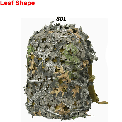 3D Camo Backpack Cover - Laser Cut Camouflage Hunting Bag Cover for 60L/80L Packs, Paintball & Outdoor Gear