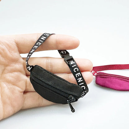 Fashion Handmade Labubu Doll Belt Bag – DIY Backpack for 1/6, 1/8, 1/11, 1/12 OB11 & BJD Doll Accessories
