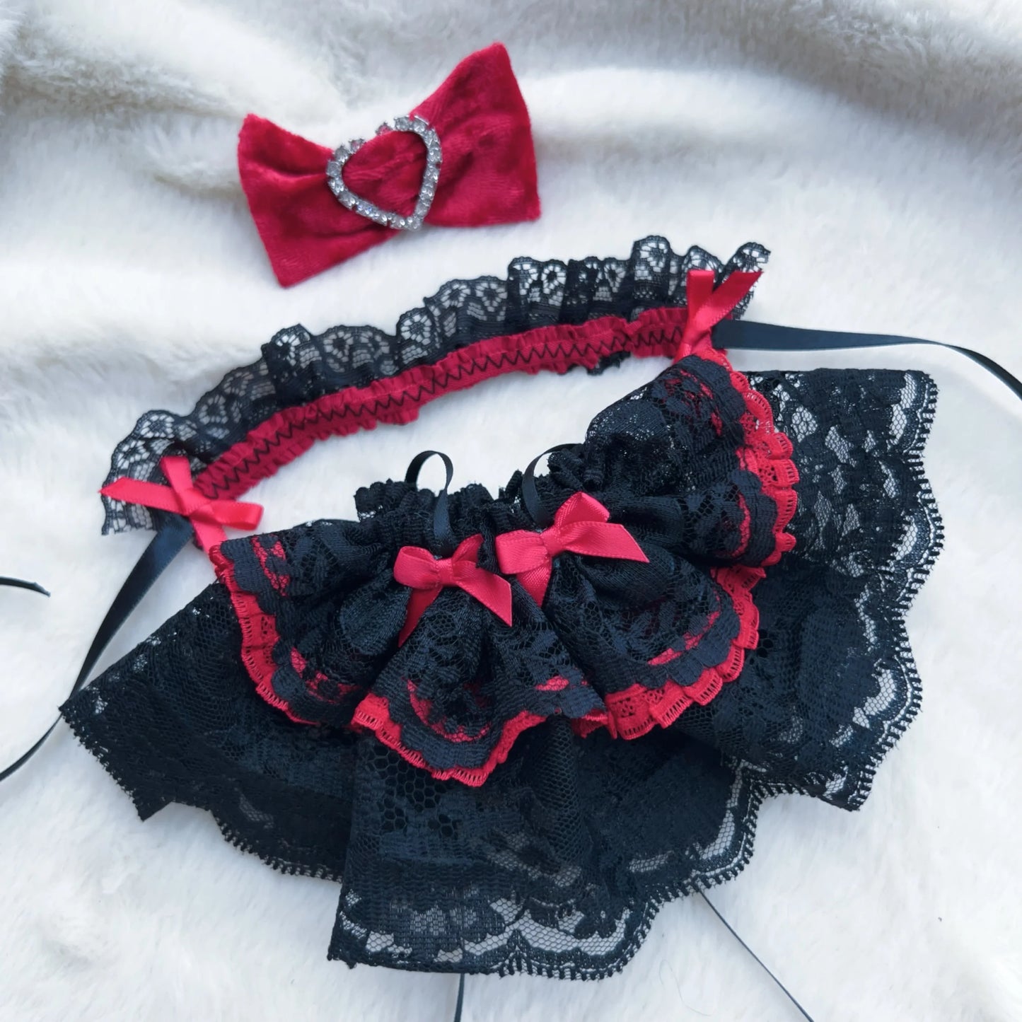 10cm Skullpanda Doll Clothes – Vintage Princess Dress Set with Headwear, Winter Symphony Series