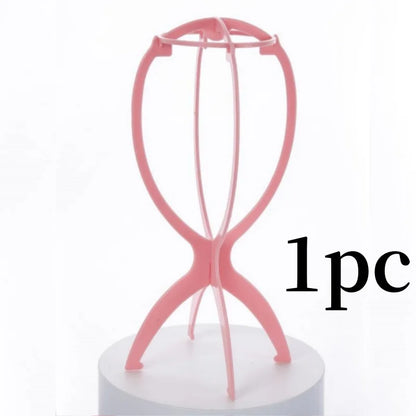 10Pcs Wig Stand Set - Portable Plastic Wig Cap Holder for Home, Salon & Travel Use