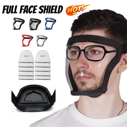 Transparent Facial Shield - Work Protection Mask, Face Protective Screen for Kitchen Accessories and Gadgets