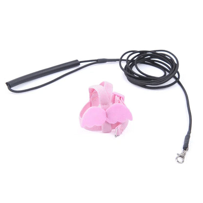 Adjustable Parrot Bird Harness Leash Set: Anti-Bite Training Gear for Outdoor Flying - Cockatiel and Small Birds Supplies