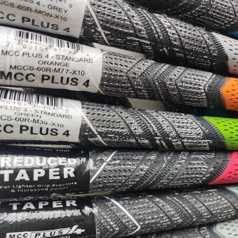 MCC PLUS 4 Men's Golf Grip — Rubber Cotton Yarn Club Grips for Iron & Wood, Standard/Midsize Universal Fit