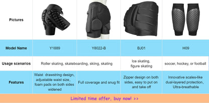 AVIVOR 3D Protective Shorts – Unisex Snowboard & Ski Sports Hip Protection Pad