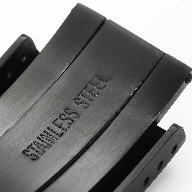 Watchdives Stainless Steel Watch Clasp – 16mm/18mm/20mm/22mm Folding Safety Milled Deployant Replacement Buckle