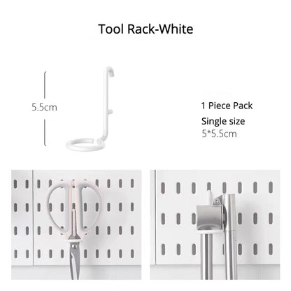 DIY Pegboard Hanging Shelf & Hooks – Wall Organizer for Garage, Kitchen & Room, No-Drill Storage Solution