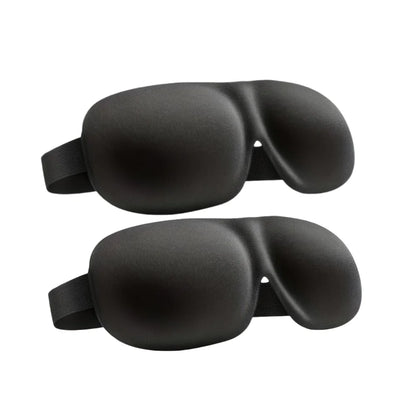 3D Contoured Sleep Mask — 100% Light-Blocking, Ultra-Soft Breathable Eye Cover for Travel, Yoga & Rest