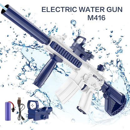 M416 Electric Water Gun – Full Automatic Shooting Toy for Kids, Boys, Girls & Adults, Summer Beach Outdoor Fun Gift