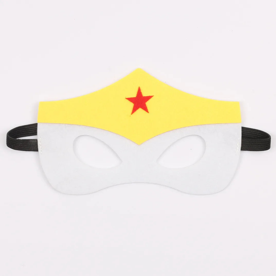 Halloween Superhero Masks — Christmas & Birthday Party Dress-Up Cosplay Mask for Kids, Children’s Favor & Mystery Gift