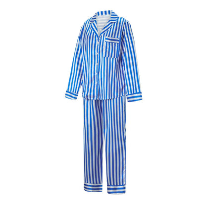 Imcute Women’s Christmas Satin Pajama Set – Long Sleeve Button-Down Top & Loose Lounge Pants Nightwear
