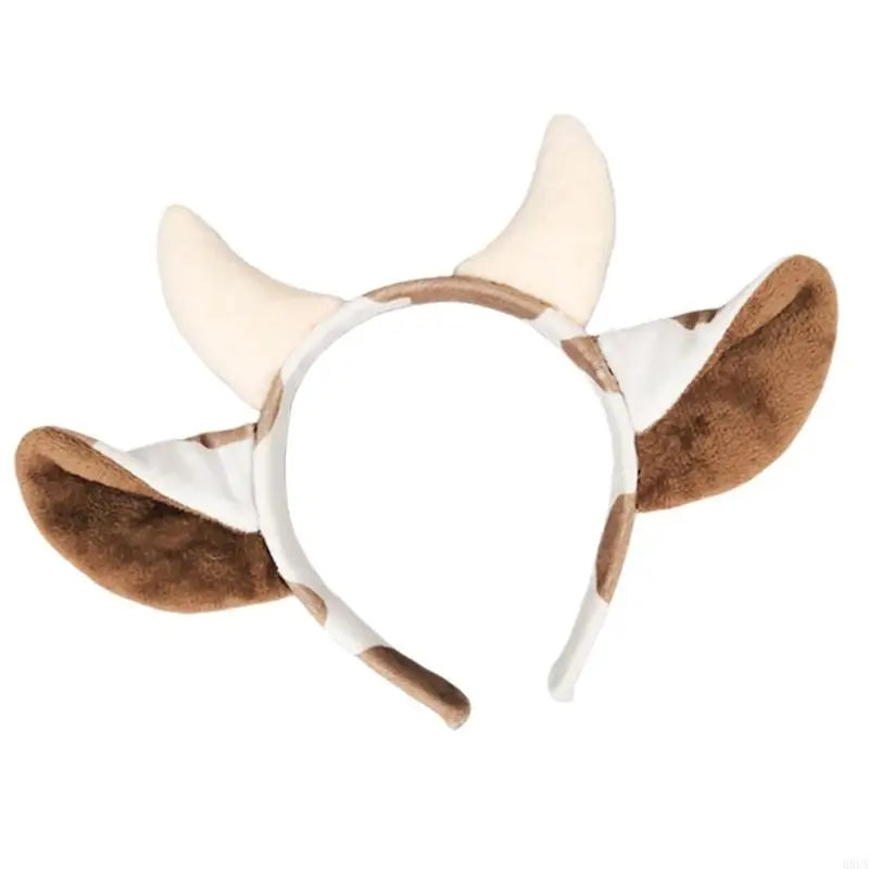 Cow Costume Set - Cow Ears Headband, Gloves and Tail for Halloween Cosplay