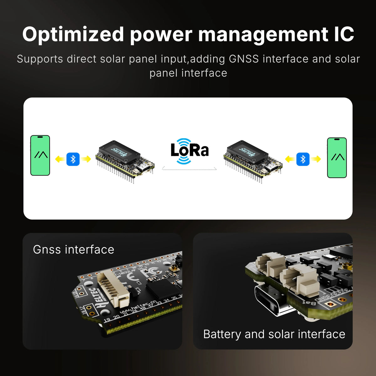 Heltec WiFi LoRa 32 V4 GNSS ESP32 Dev Board - SX1262 LoRa, WiFi, BLE, OLED & 863–928MHz