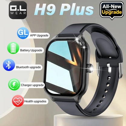 LAXASFIT 2025 Smartwatch – Bluetooth Call, Message Reminder, 24-Hour Health Monitoring, Fitness Smart Watch Gift for Men & Women