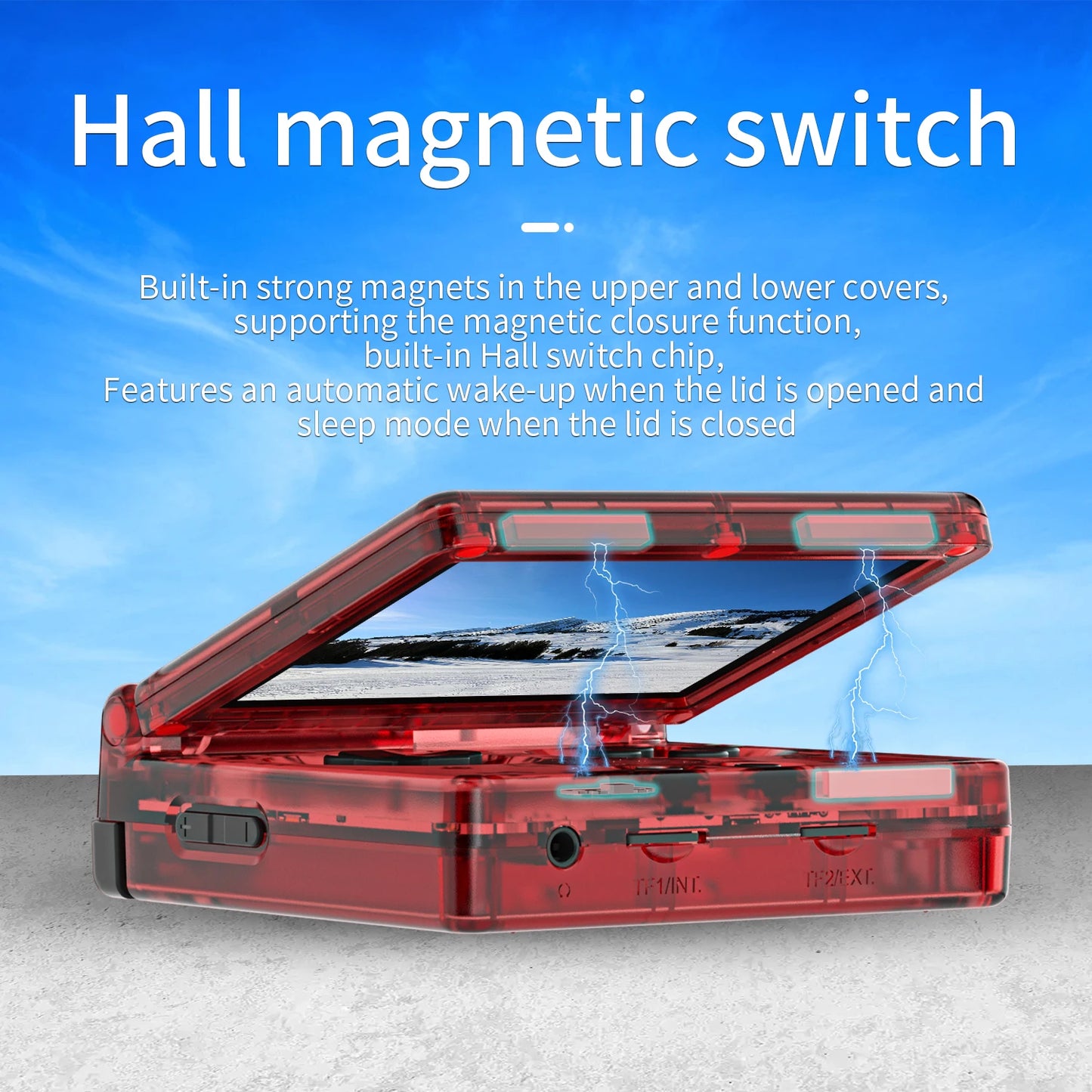 ANBERNIC RG35XXSP Flip Handheld Game Console – 3.5” IPS Display, 64GB, 64-Bit Linux, Online Play