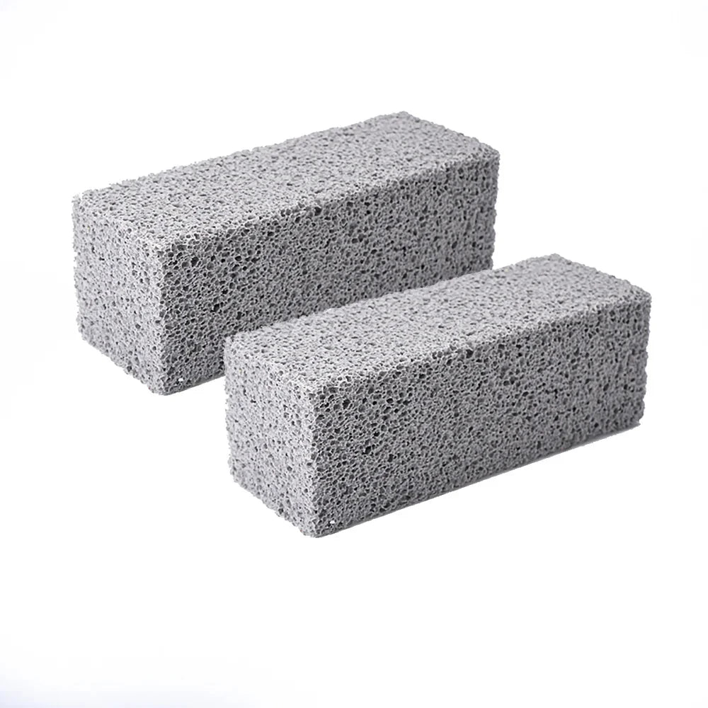BBQ Grill Cleaning Pumice Brick Brush – Heavy Duty Barbecue Rack Scrubber for Outdoor Kitchen Grill Grease & Residue Removal