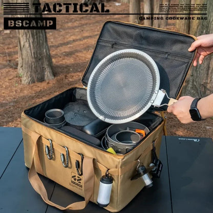 42L Large Outdoor Camping & Picnic Storage Box – Tactical Gear, Cookware & Equipment Organizer