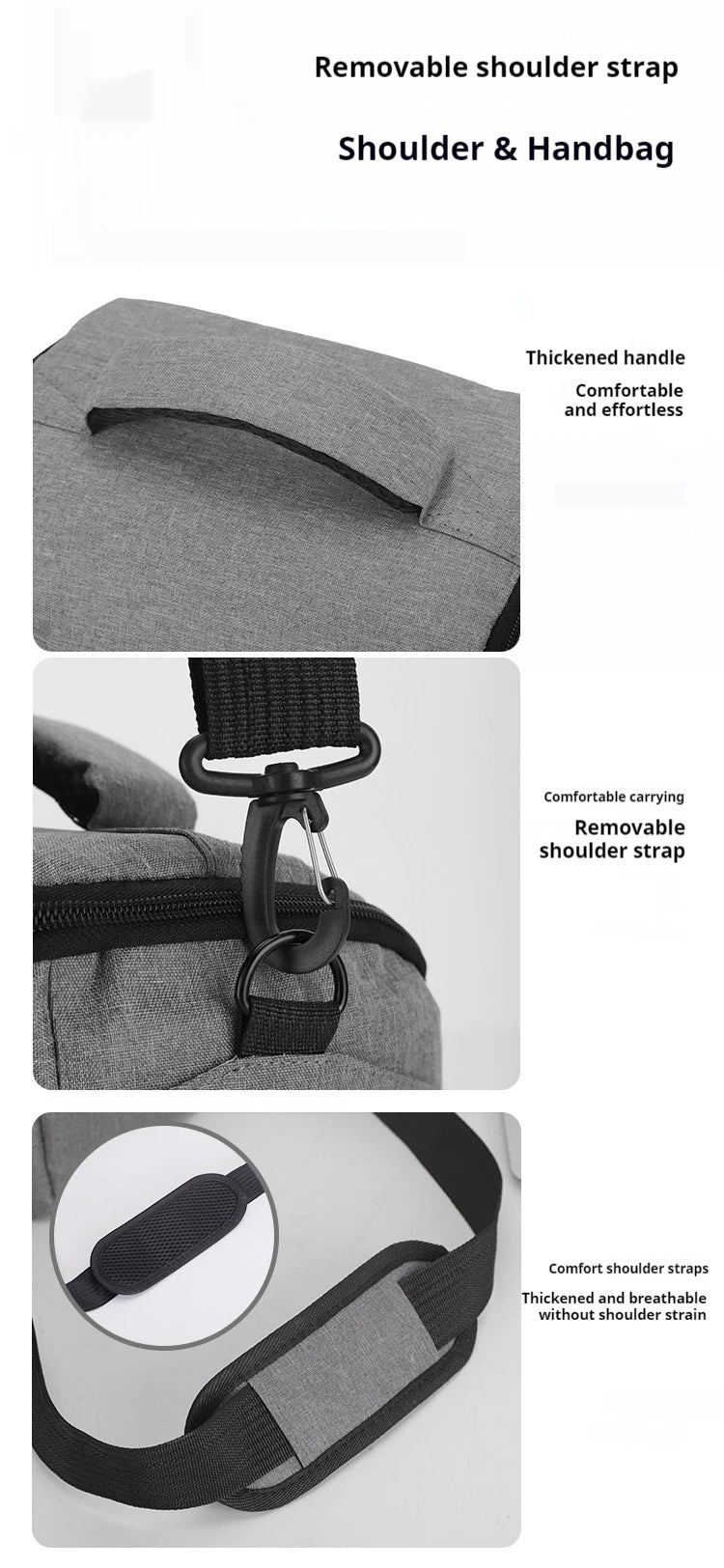 DSLR Camera Shoulder Bag – Portable Nylon Handbag for Sony, Nikon, Canon, Panasonic Equipment, Crossbody Style